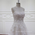 Beaded 3D Flowers Lace Newest Bridal Dress